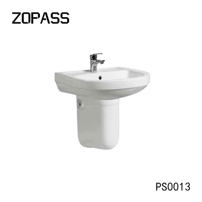 Het Porseleinbassin van Hung Pedestal Sinks Hand Painted van de badkamersmuur voor het Bassin van de Handwas