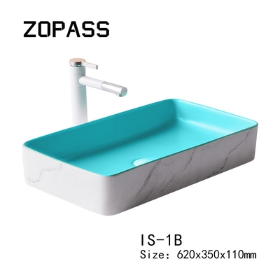 De moderne Countertop Sanitaire Gootsteen van het de Badkamersvoetstuk van het Warenbassin Ceramische
