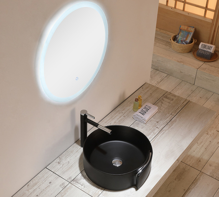 Ovaal Ceramisch Sanitair de Warenbassin Matte Black Bathroom Bowl Sinks van 9L