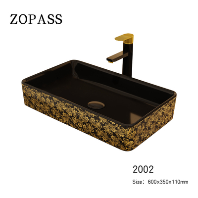 600*350*110mm Sanitaire Rechthoekige Ceramische de Badkamersgootstenen van het Warenbassin