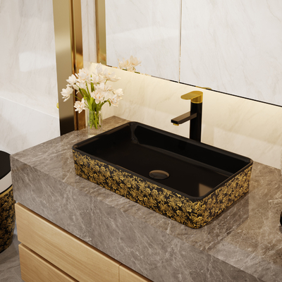 600*350*110mm Sanitaire Rechthoekige Ceramische de Badkamersgootstenen van het Warenbassin