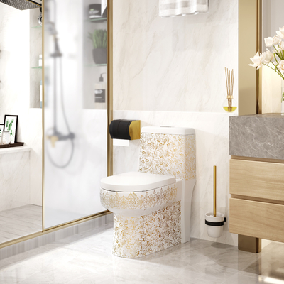 Vloer - opgezette 3L 6L van het de Hoogtetoilet van het 1 Stukcomfort Super de Wervelingsvloed