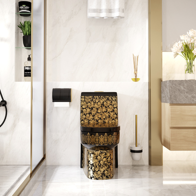 Vloer - opgezette 3L 6L van het de Hoogtetoilet van het 1 Stukcomfort Super de Wervelingsvloed