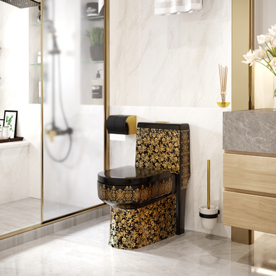 Vloer - opgezette 3L 6L van het de Hoogtetoilet van het 1 Stukcomfort Super de Wervelingsvloed