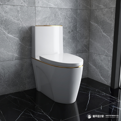Volledig Verglaasd Spoelend Sanitair Warentoilet de Hoogte van het 1 Stukcomfort