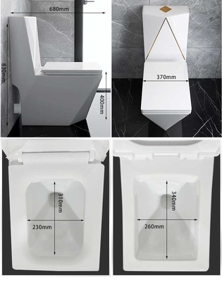 Vierkant Diamond Sanitary Ware Toilet