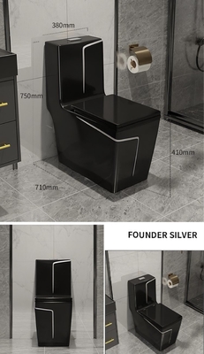 Glanzende Glans van het de Ladenkasttoilet van de 1 Stukluxe de Mengeling Pit Spacing 220mm