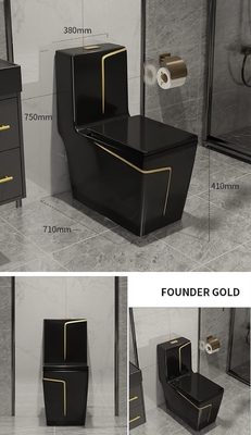 Glanzende Glans van het de Ladenkasttoilet van de 1 Stukluxe de Mengeling Pit Spacing 220mm