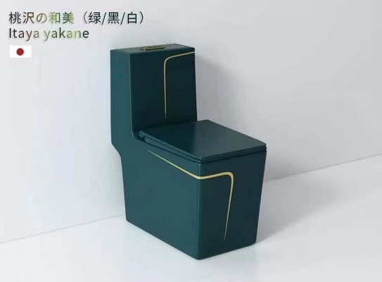 300mm 400mm Ruwe bewerking in Sanitaire de Luxe Groene Gouden Kleur van het Warentoilet