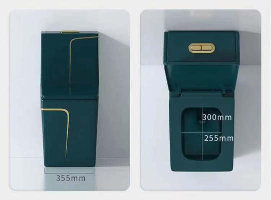 300mm 400mm Ruwe bewerking in Sanitaire de Luxe Groene Gouden Kleur van het Warentoilet