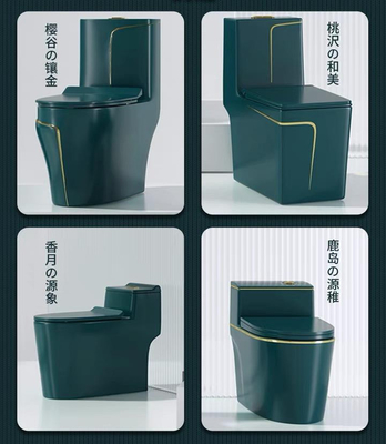 300mm 400mm Ruwe bewerking in Sanitaire de Luxe Groene Gouden Kleur van het Warentoilet