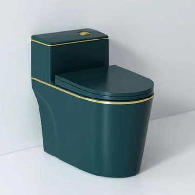 Ceramische Ééndelige Siphonic-de Besparingstank van het Toilet Kleurrijke Water