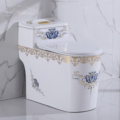 Luxe van het de Hoogtetoilet van het Siphonic galvaniseerde de Ééndelige Comfort Gouden