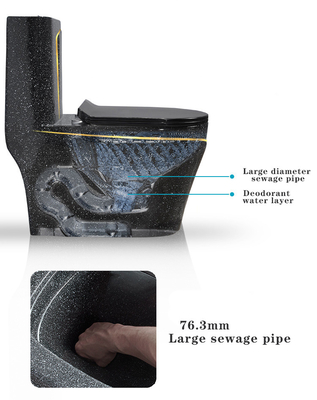 De dubbele Spoelende van de het Toiletkom van Debiet3l 6L WC Ééndelige Structuur