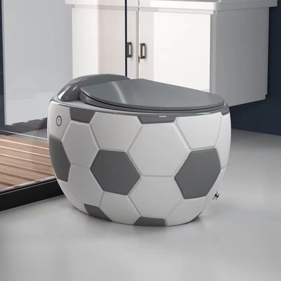3D Voetbal kijkt Ontwerp Zonder water van de het Toiletdoos van Siphonic het Ééndelige