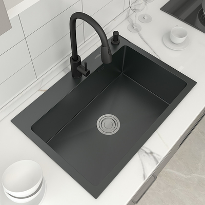 De vierkante Enige Keuken van het Komroestvrije staal daalt Plantaardige Was
