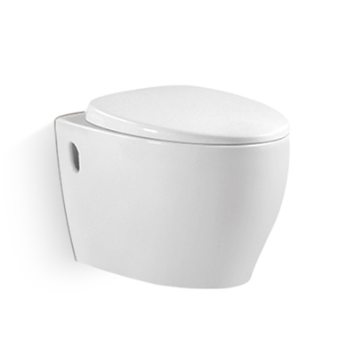De witte Ceramische Glans van de Muurhung toilet bowl self cleaning van 3L 6L
