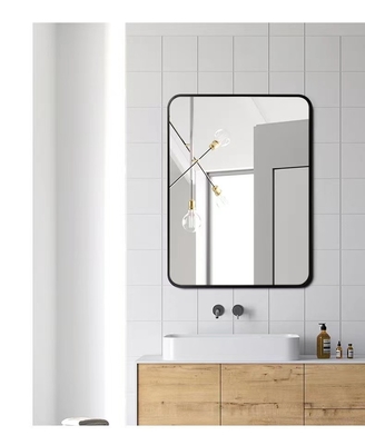Rechthoek het Aluminium Ontworpen van LEIDENE Metaal Matt Gold Color Badkamersspiegels