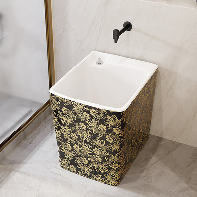 Gootsteen Klein Countertop Opgezet Type van de huishouden Rechthoekig Ceramisch Zwabber
