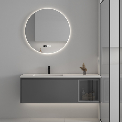3 Kabinetten van de deuren de Stevige Houten Badkamers met Touch screen LEIDENE Spiegel