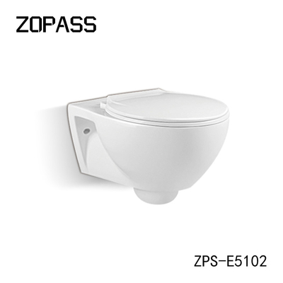 Muur van 3L 6L zette Randloze Ceramische de Val Witte Kleur op van Toiletseat P
