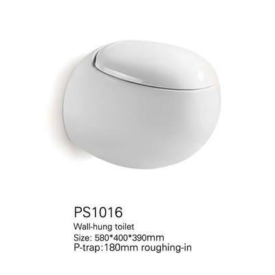 De spaarders Compact Watercloset van Hung Toilet Bowl Space van de ernst Gelijk Muur
