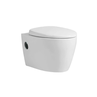 Gladde Naadloze Ceramische Muur Hung Toilet Bowl Mix Pit die 180mm uit elkaar plaatsen
