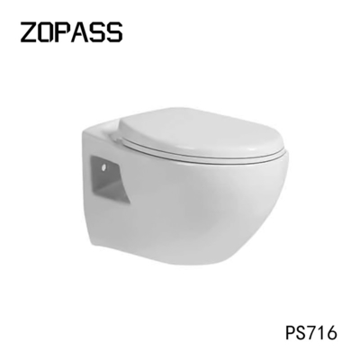 650*350*805mm de Tweedelige Ruimte Randloze Opgezette Muur van Besparingstoiletten