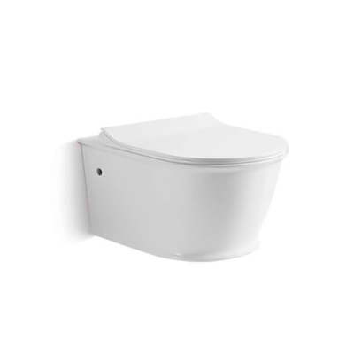 Het randloze Ééndelige Muur Opgezette Toilet Antikras Gemakkelijke Schoonmaken