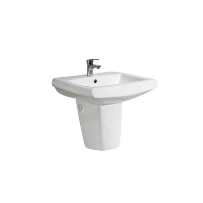 Van de de Wasmuur van de fabrieks het Directe Hand Bassin van Hung Basins Ceramic Semi Pedestal voor Badkamers