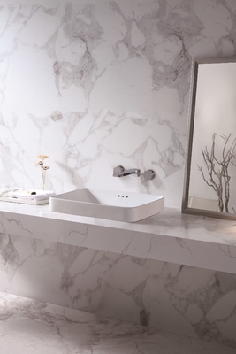 Van de het Bassinbadkamers van de lijstbovenkant van de de Gootsteen de Ceramische Kleur Witte Tegen Hoogste Hand Rechthoekig Art Wash Basin