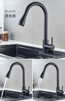 Trek Kraan van de het Hete en Koude Waterkeuken van de 304 de Sanitaire Warentapkraan terug