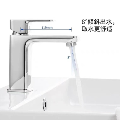 SS304 162*53*159mm het Sanitaire Opgezette Enige Handvat van de Warentapkraan Dek