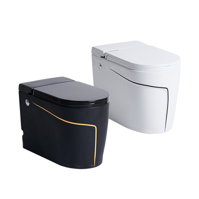 Ééndelige Zwarte Slimme Intelligente Toilet Sanitaire Waren 615*360*455mm