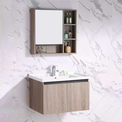 De weerspiegelde Stevige Houten Muur Hung Vanity Units van Badkamerskabinetten