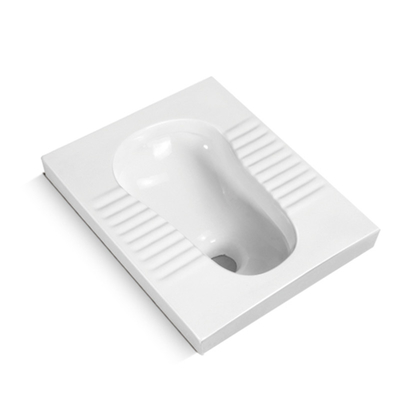 Witte het Hurken Watercloset Openbare Sanitaire Waren met Stootkussen
