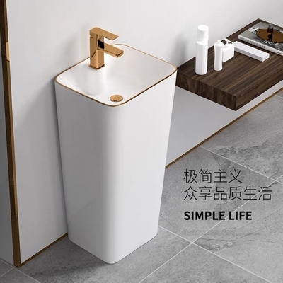 Het sanitaire Ontwerp van het de Gootsteen Moderne Witgoud van het Waren9l Freestanding Bassin