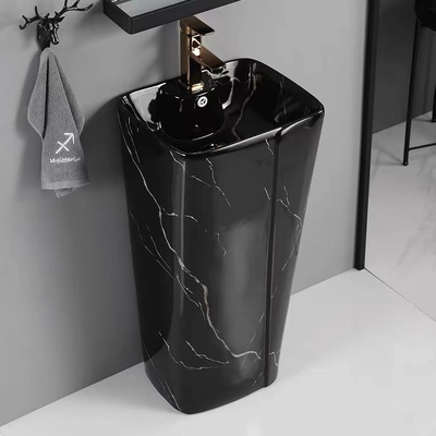 Van het het Bassin Antieke Ontwerp van de voetstuk12l Ovale Vorm Zwarte Gouden de Strookkleur
