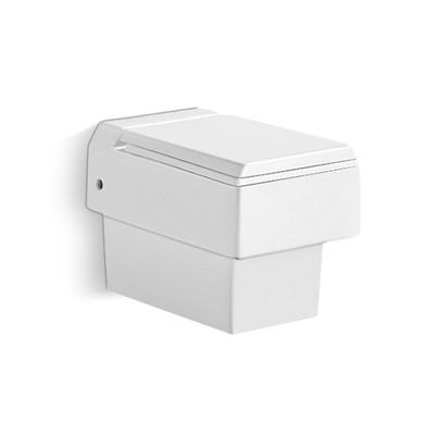 Witte p-Val Randloze Muur Hung Toilet Bowl One Piece met Bidet