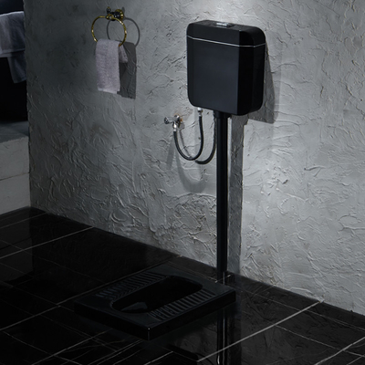 De het Satijnoppervlakte van badkamersmatt black ceramic squatting pan eindigt
