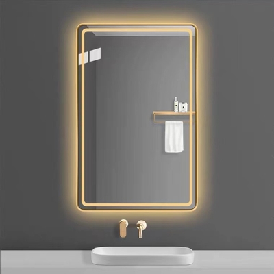 Van de de Badkamersspiegel van douane Rechthoekige Frameless Slimme Backlit LEIDENE Muur