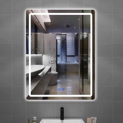 Van de de Badkamersspiegel van douane Rechthoekige Frameless Slimme Backlit LEIDENE Muur